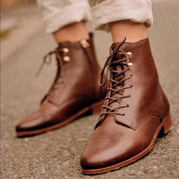 SEZANE Eugenie Leather Boots - Picture 5 of 16